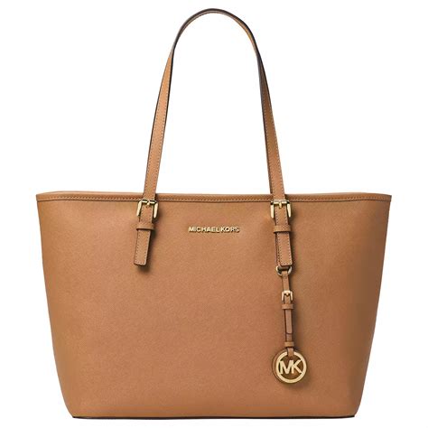 michael kors jet set textured leather tote|michael kors travel tote large.